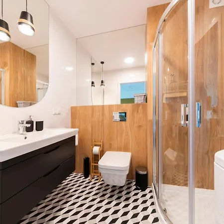 Апартаменты Blue Mare Posesja Kapitanska 70m Beach, Parking, Rowery *