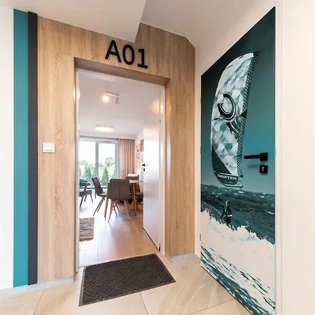 Blue Mare Posesja Kapitanska A01, 70m Beach, Parking, Rowery Daire